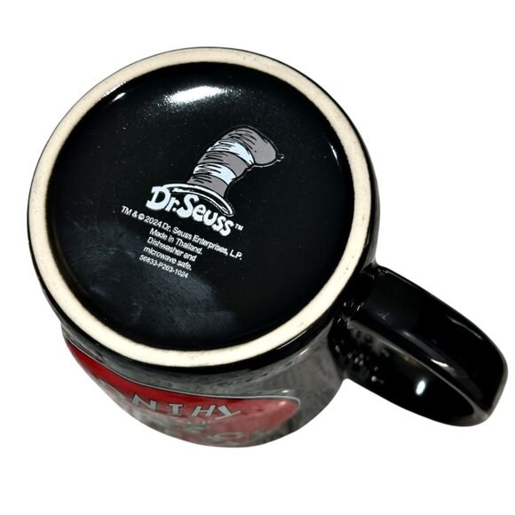 Dr Seuss Cat Hat Universal Studios Coffee Mug Teacher Things Embossed 3D Apple - Picture 7 of 8